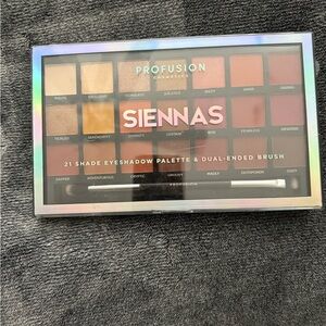 Profusion Cosmetics Siennas Eyeshadow Palette - Warm Browns and Golds